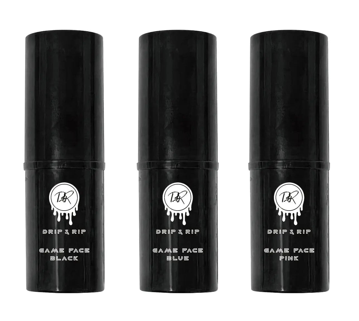 Drip & Rip GameFace Eyeblack Set (Black, Pink, Blue)